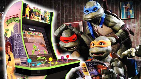Offers a 17" full-color display, dual speakers, and a four-player control deck with real-feel joysticks and control buttons. . Ninja turtles arcade game